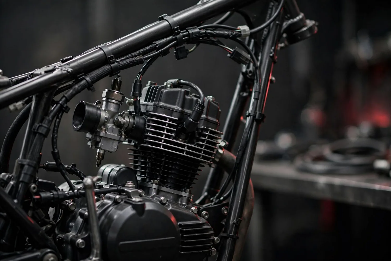 Engine and wiring