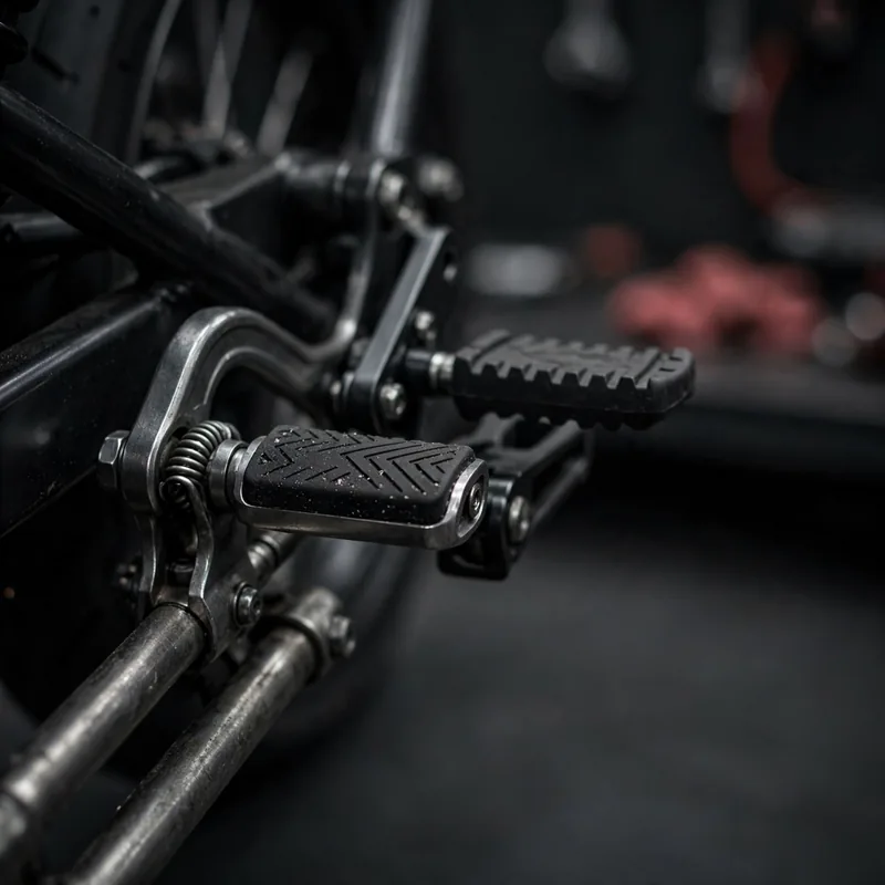 Lever and pedal spring back
