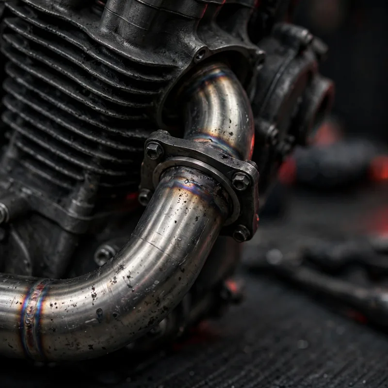 Exhaust whole and attached