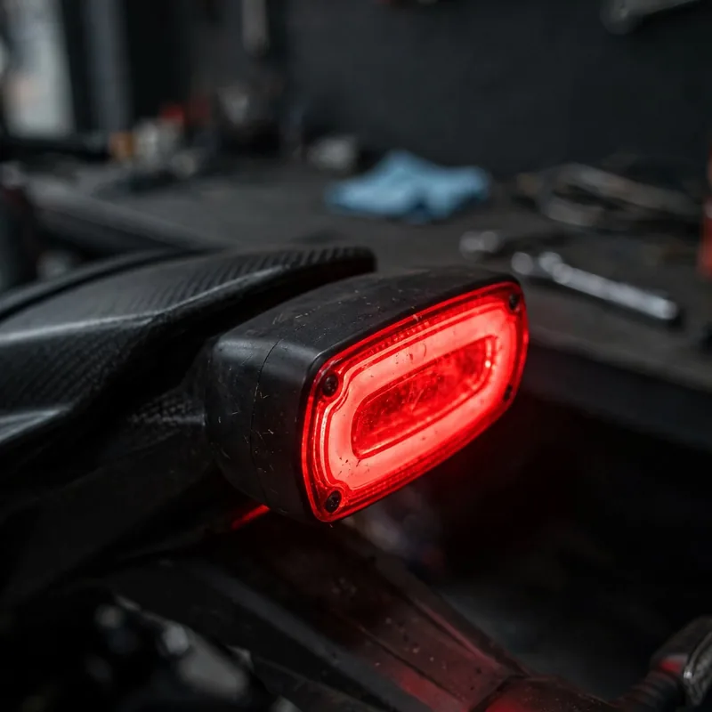 Brake light from lever and pedal