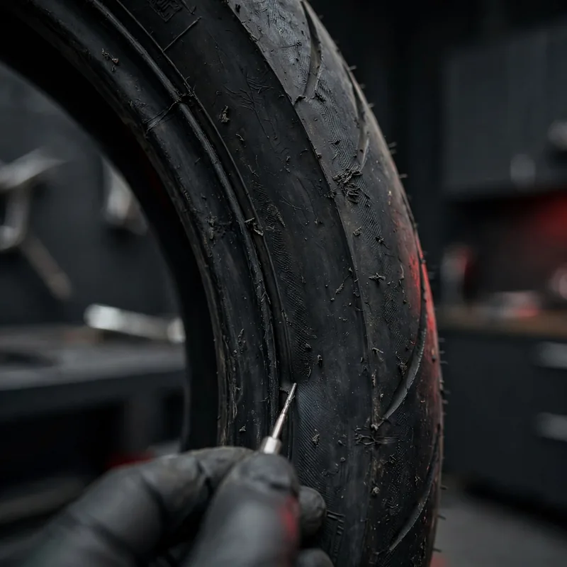 Front tyre without cuts or bulges